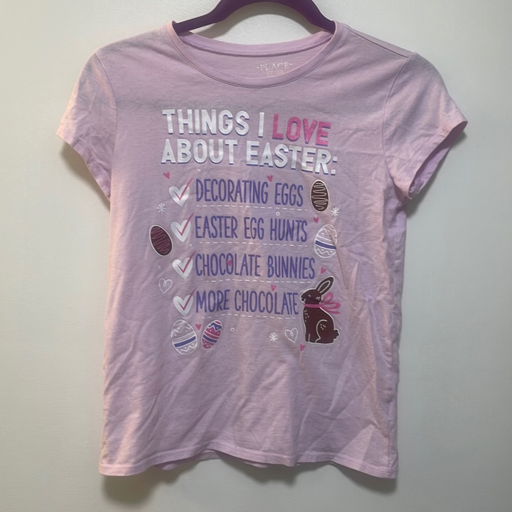 3 girls short sleeve Easter shirts